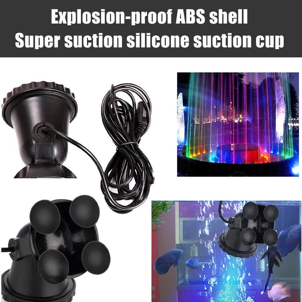 Pond Light, Submersible  Lights  Underwater Lights Color Changing Spotlight Outdoor Remote Control  Waterproof Fish Tank Lights Fountain Lights for Aquarium Tank Pool