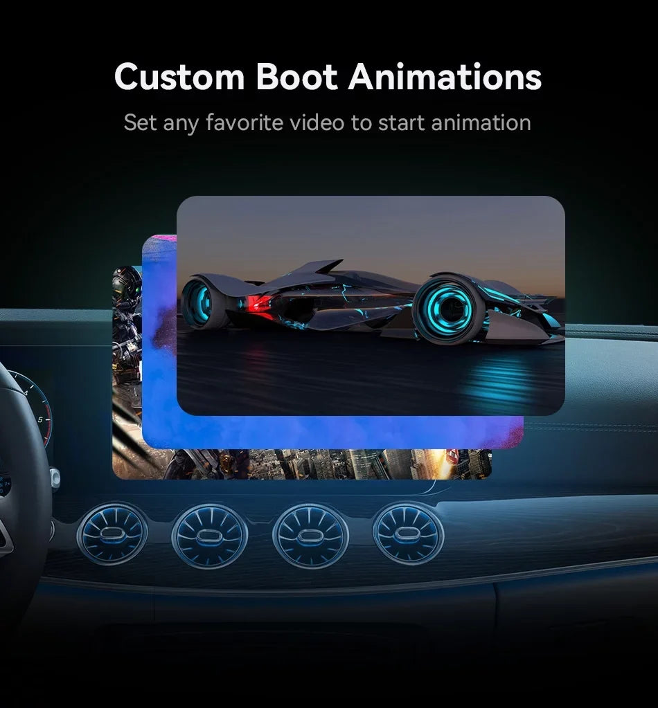 Biniz Carplay  Box Android 11, Wireless Android Auto Multimedia Video Box with Netflix YouTube  Output，8 Core, 2+16G Magic Box Carplay Support 4G / Card,for Cars with Factory Wired Carplay