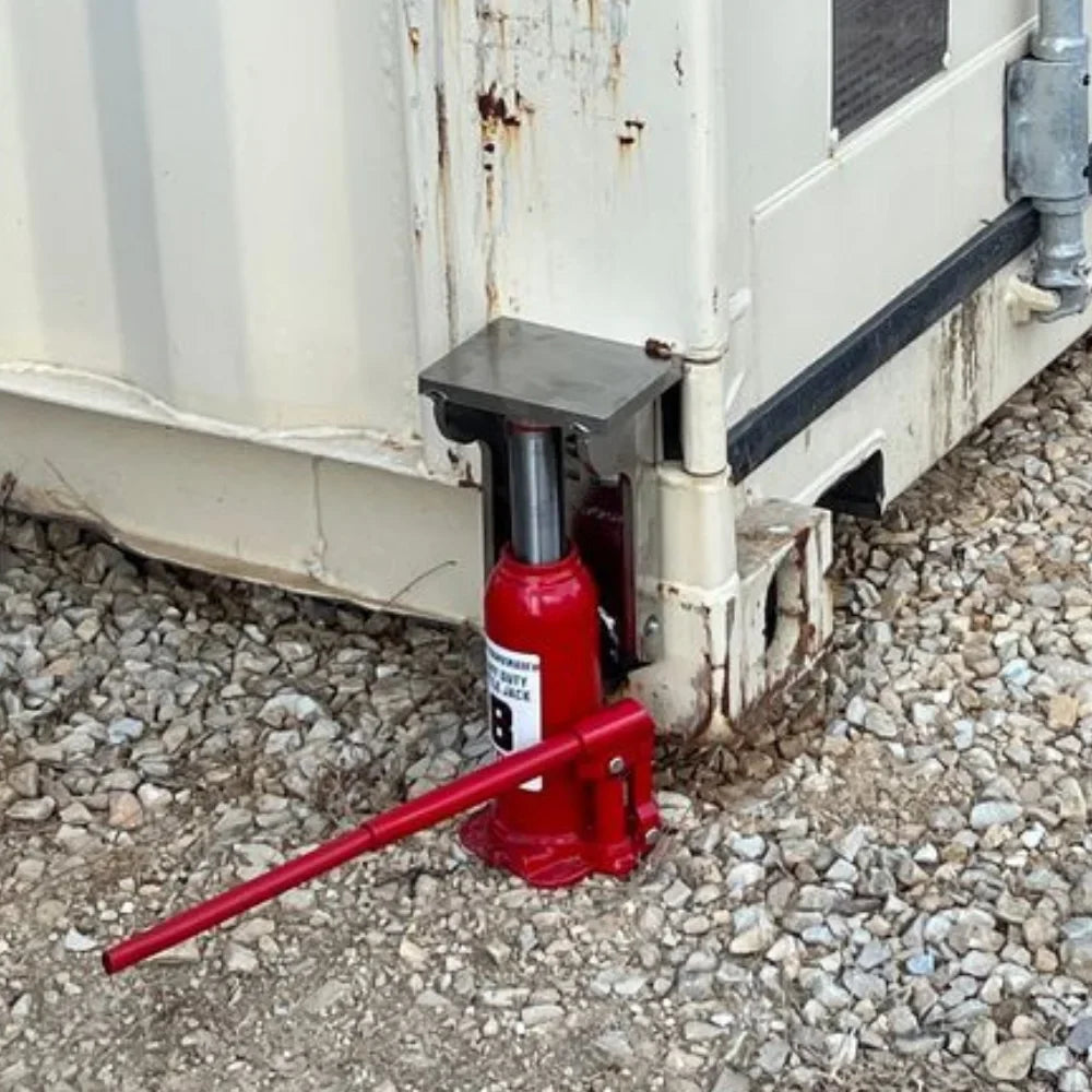 Container Nut  Wheels 6-Lug  Wheels Shipping Container Wheels + Trailer Tires + Shipping Container Jack Lug Combo, Made in , 5-Piece Bundle