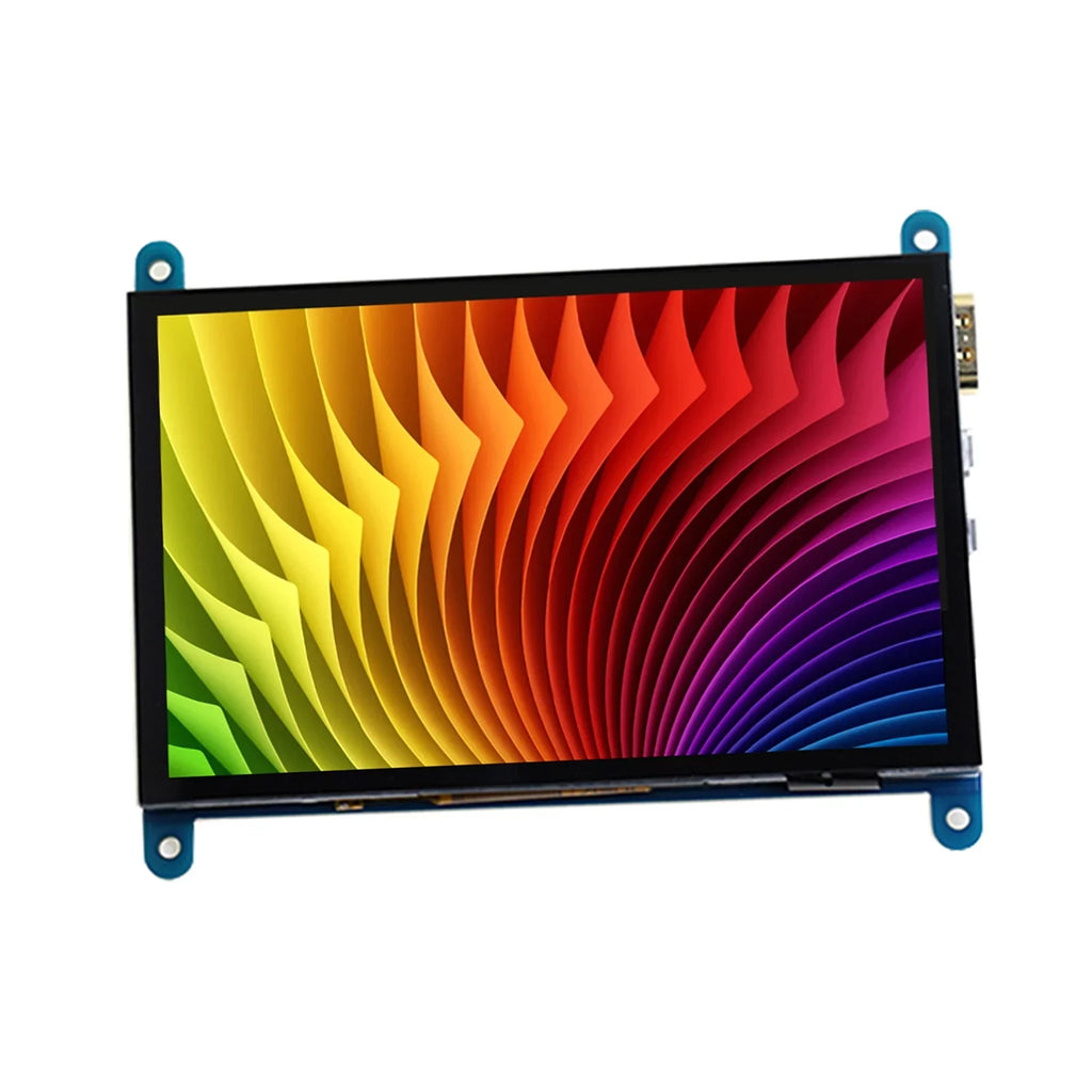 walmeck 5 Inch Capacitive Touchscreen Display 800*480 Resolution Small Portable with  Interface Compatible with Raspberry Pi Educational Tool