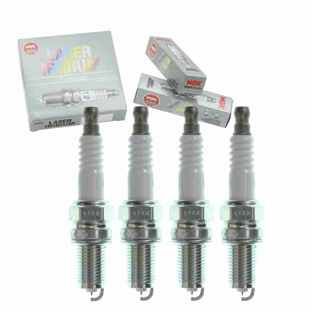 4 pc  93618 Laser Iridium Spark Plugs for 68070507AC   Ignition Wire Secondary Fits select: 2012-2019  500, 2013-2016