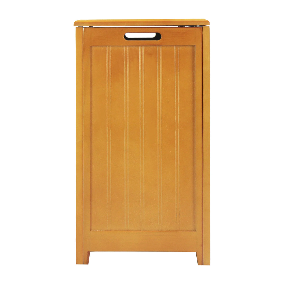 Oceanstar Natural Finished Rectangular Laundry Wood Hamper with Interior Bag