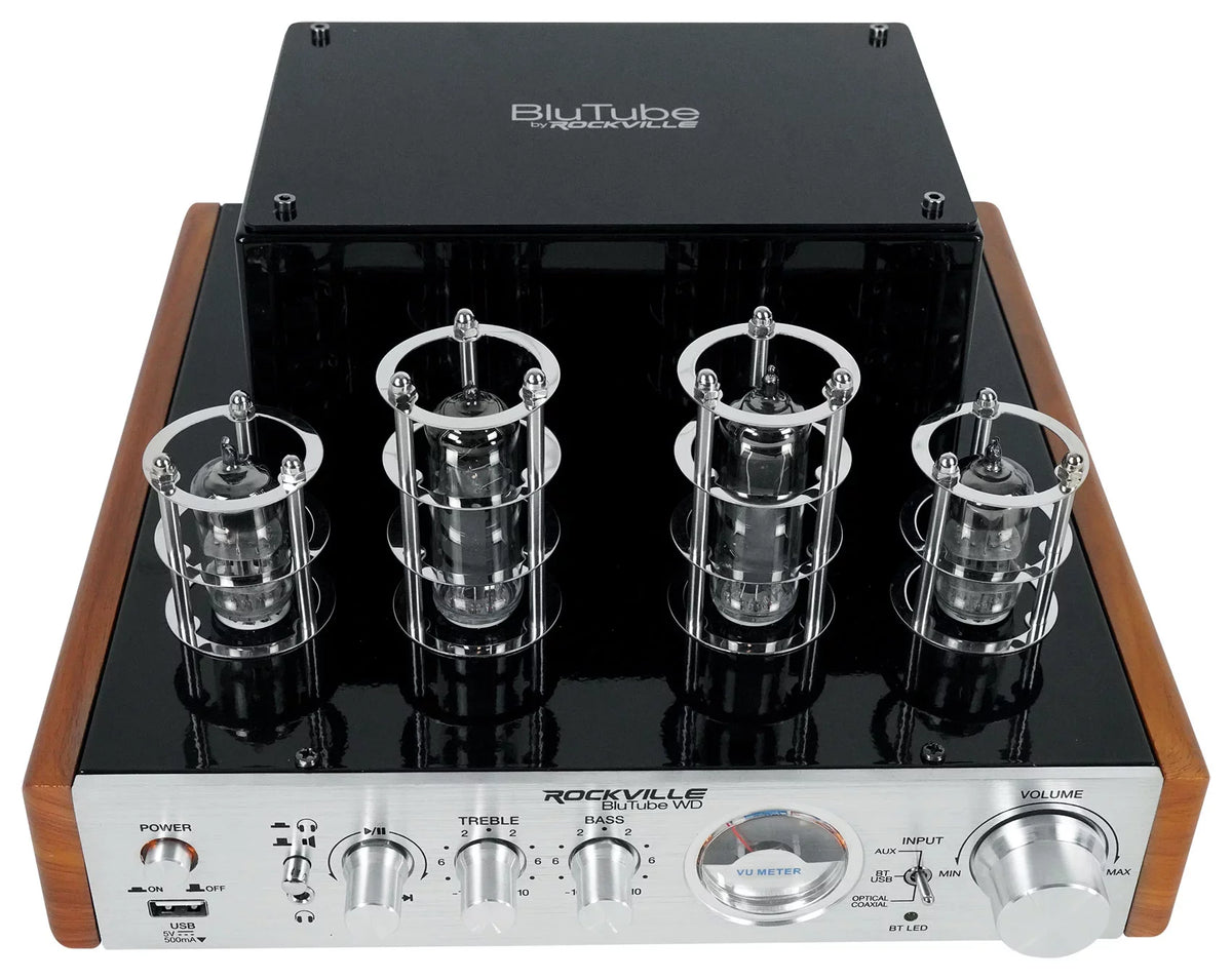 Rockville BluTube  Bluetooth Tube Amplifier/Home Receiver + (2) Tower Speakers