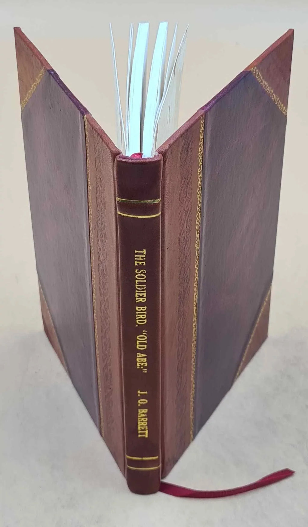 The soldier bird. "Old Abe": the live war eagle of Wisconsin, that served a three years' campaign in the outstanding rebellion. By . . Barrett. 1876 [Leather Bound]
