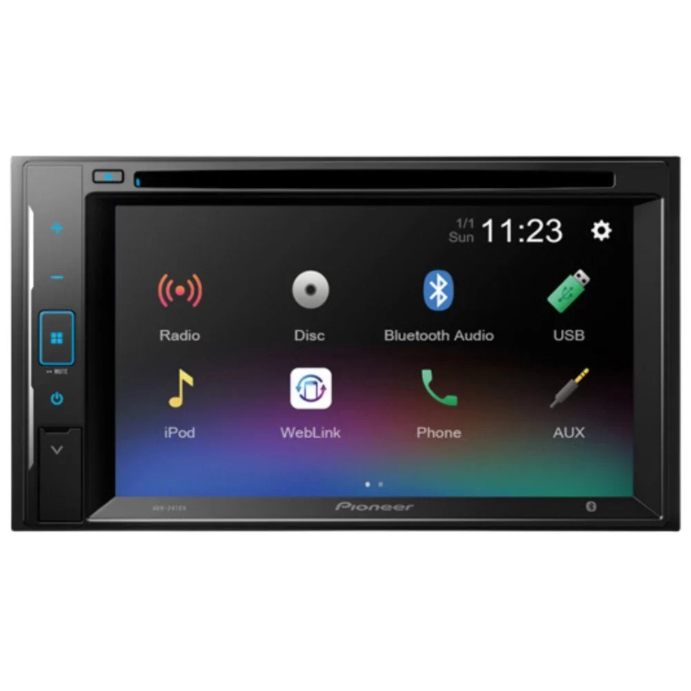 Bundle with Pioneer Multimedia  Car Stereo and Installation Kit - for 2001-2005 Pontiac Grand  / Bluetooth Touchscreen, Backup Camera, Double Din Mounting Dash Kit