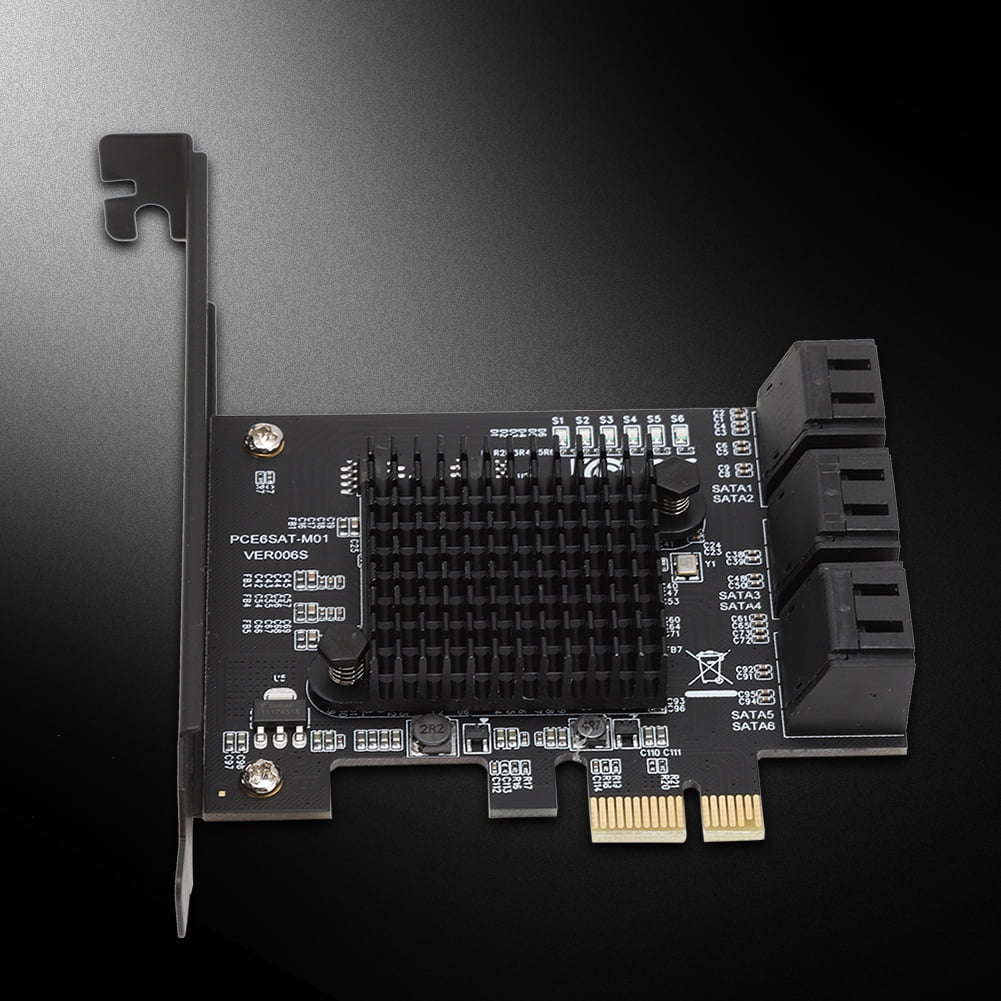Jadeshay Card , 6-Port  3.0  Expansion Card Riser Card Compatible,3G 1.5G