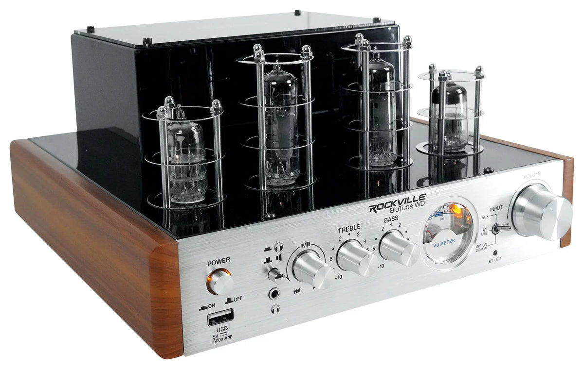 Rockville BluTube  Bluetooth Tube Amplifier/Home Receiver + (2) Tower Speakers