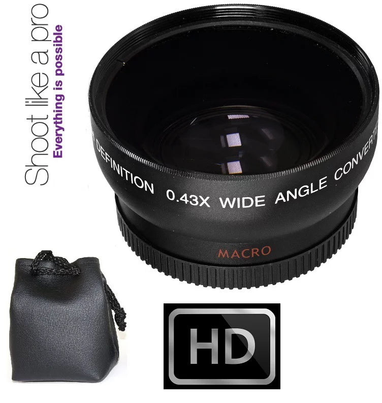 Pro Hi Def Wide Angle & Telephoto Lens Kit For Panasonic Lumix - - (37mm Compatible)