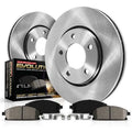 Power Stop Rear Stock Replacement Brake Pad and Rotor Kit  Fits 2018 Mazda -9