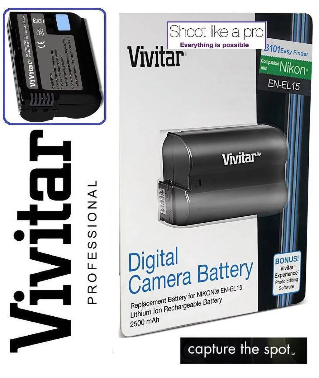 2-Pcs Hi Capacity - Battery For Nikon