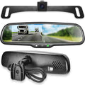 Master Tailgaters  Rear View Mirror with 4.3”  Screen + Waterproof 170° Backup Camera Kit - Universal Fit for Enhanced Car Safety