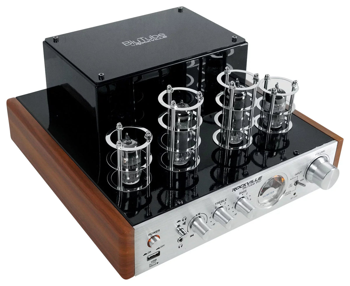 Rockville BluTube  Bluetooth Tube Amplifier/Home Receiver + (2) Tower Speakers