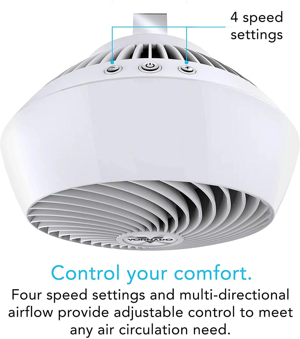 Vornado 560 Whole Room Air Circulator with 4 speeds, 560-Medium, White