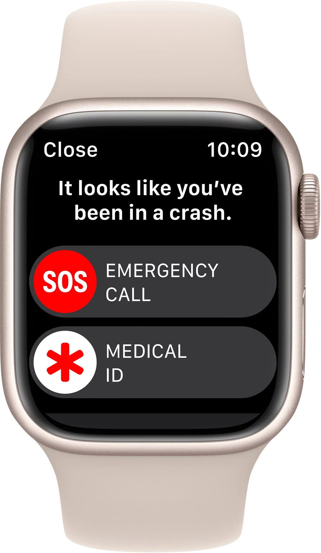 Restored Apple Watch Gen 8 Series 8 Cell 41mm Starlight Aluminum Starlight Sport Band / (Refurbished)