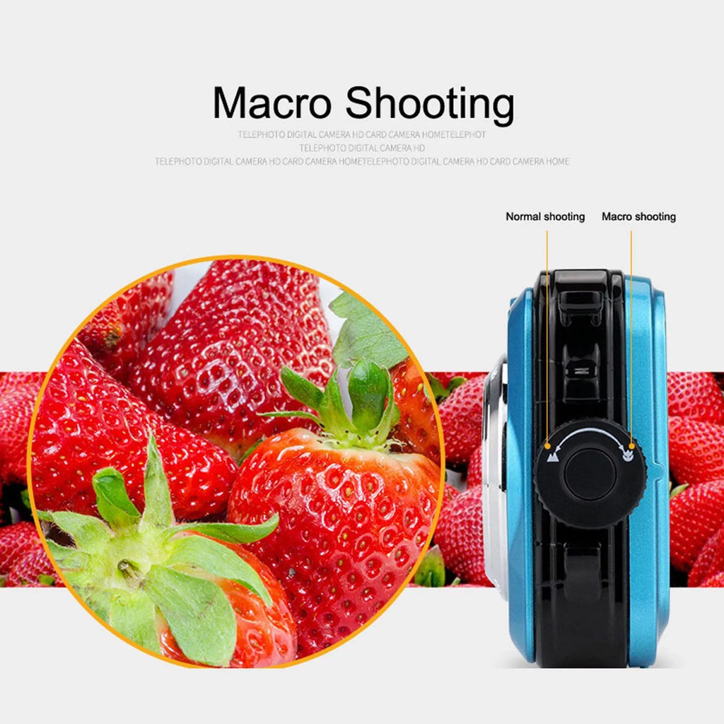 Megapixel Waterproof Dual Screen Full  1080P Digital Camera For Under Water Photo And Video Recording For Selfies With  Flash Light Teen Electronics for Girls