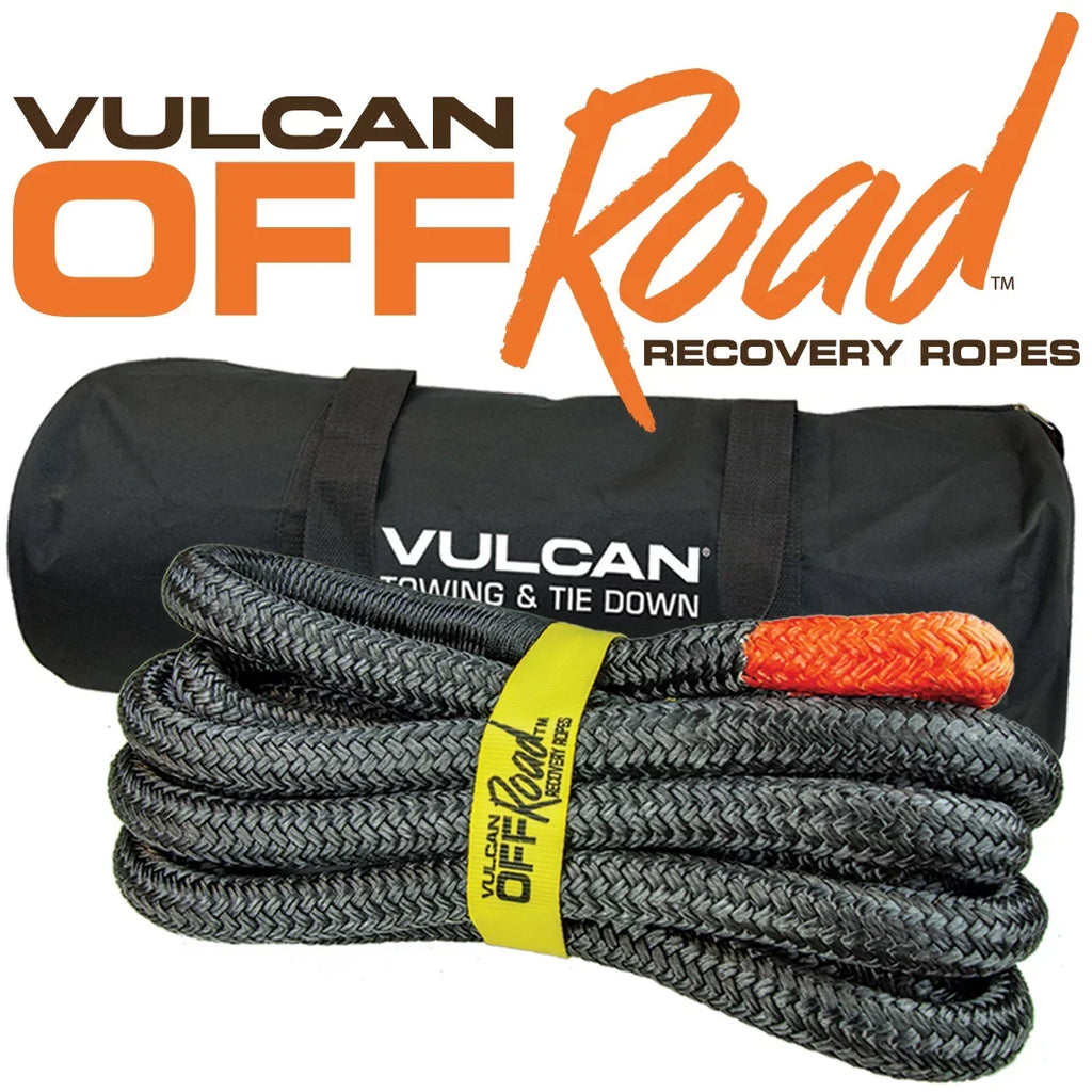 Off-Road Reprotectivey Rope, 1-1/4 inch x 30 foot, Orange Eyes, 52300 Lbs Breaking Strength, Bag