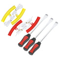 Unique Bargains Tire Spoon Lever Dirt Bike Tire Repair Kit with 3 Levers 4 Rim Protectors 1 Bag Aluminium Alloy