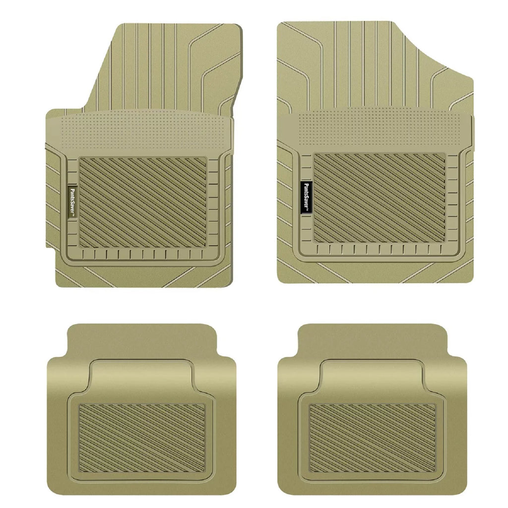 PantsSaver Custom Fit Floor Mats for Genesis   2022-2023 All Weather Protection -4 Piece Set (Beige)