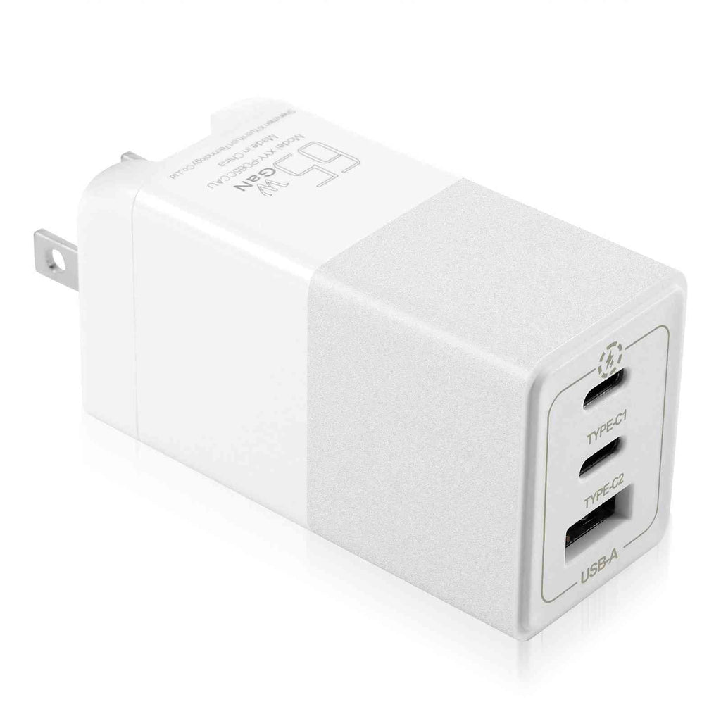 UrbanX 65W Fast Travel Charger with 3 Ports  & Dual - High-Speed Charging Compatible with Ulefone Power Armor 16 Pro/Armor 15/Power Armor 14 Pro/Power Armor 14/Armor 12 5G, iPhone, Samsung