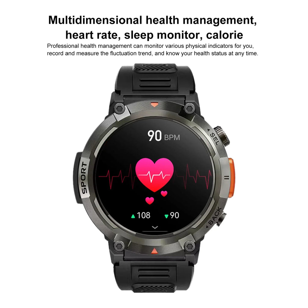 Pristin Watch,Watch Time Modes Men Modes Men Women Watch 1.45-inch Screen Ip67 Waterproof Bt5.0 1.45-inch ScreenWatch Ip67 Waterproof Bt5.0 Call 9 Waterproof Bt5.0 Call