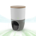 Dupray Bloom™ Air Purifier | Smart Medical-Grade -13 Air Filtration With Walnut Accent Table