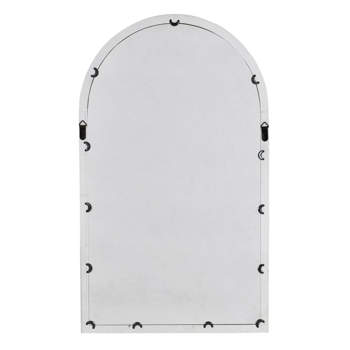 Arched Window Wall Mirror Cottage Chic White 42" x 25" by Aspire