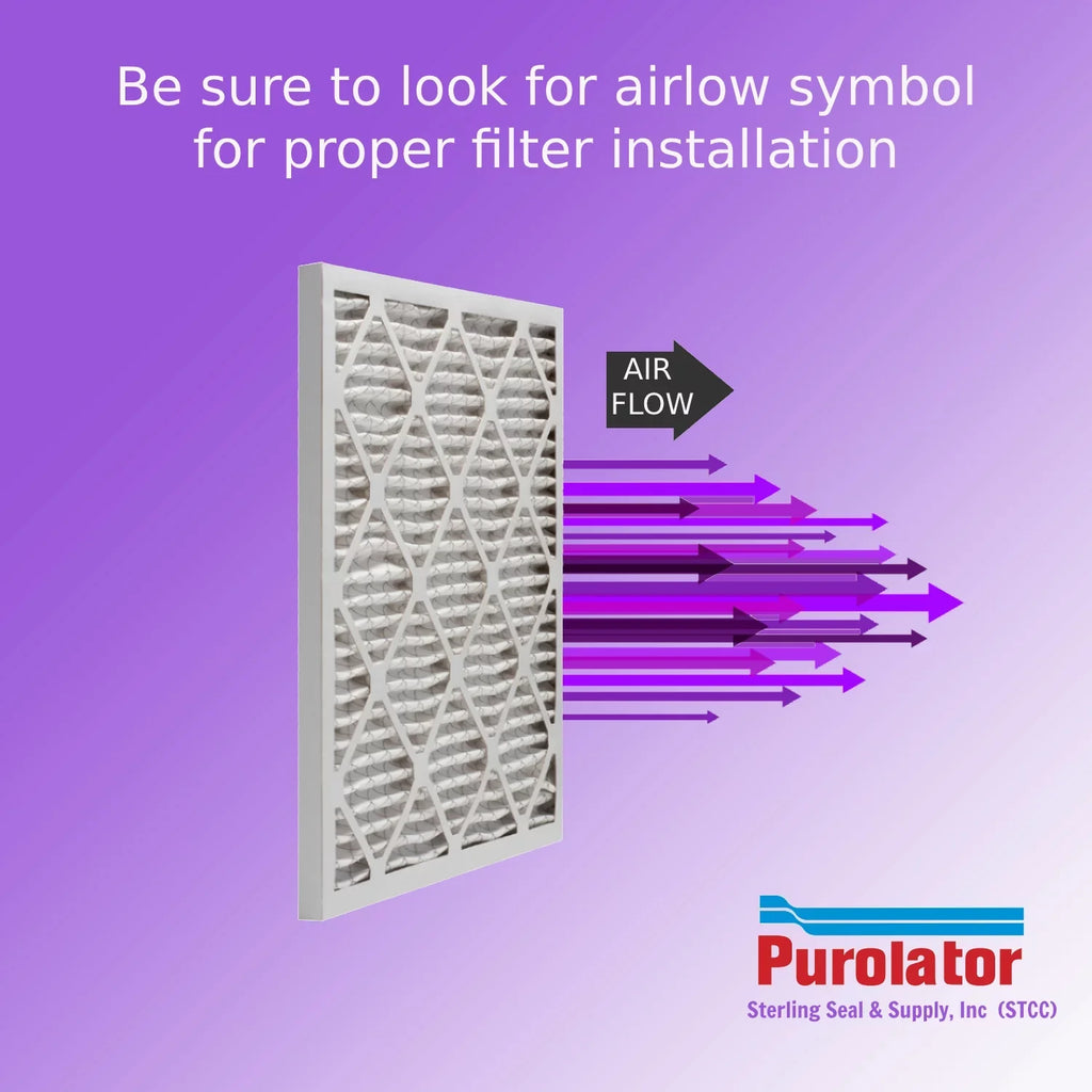 14x20x1, Purolator  Extended Surface Pleated Air Filter, Mechanical  8, (6 Pack)
