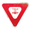 Chevrolet Yield Thick Aluminum Sign