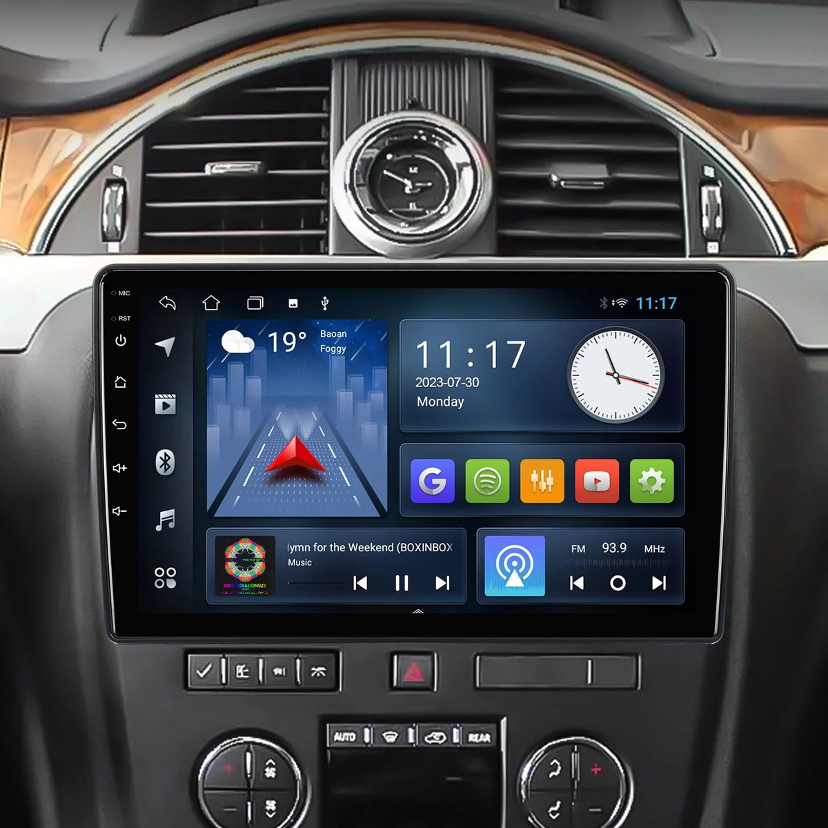 2+32G Aumume 10.1 inches Android 10 Double Din Car Stereo for Chevrolet//Buick  Touchscreen Screen Car Radio with Carplay & Android Auto Support Backup Camera  Navi