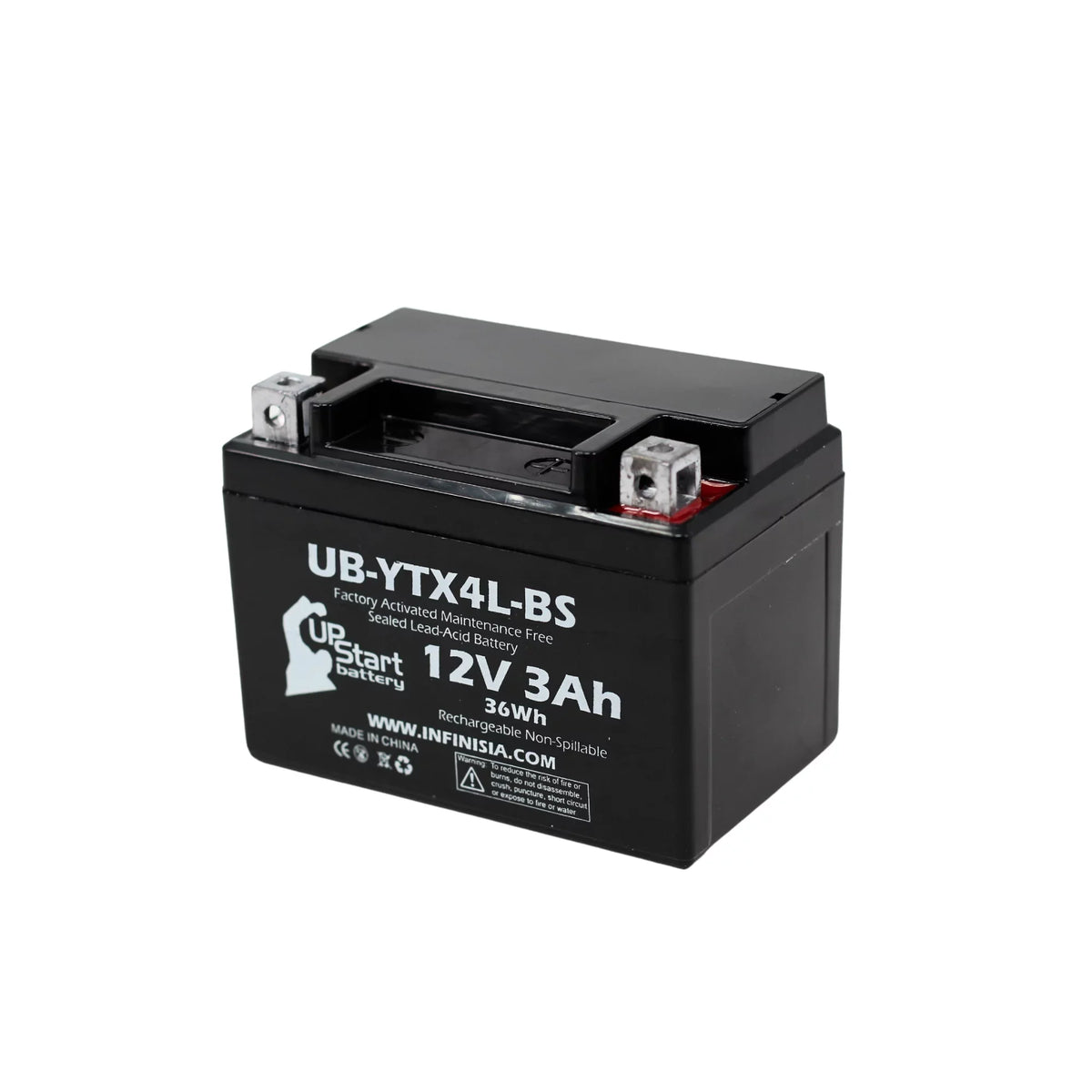 Replacement 2002 Bombardier (Can-Am) , Quest 50CC Factory Activated, Maintenance Free,  Battery - 12V, 3Ah, --