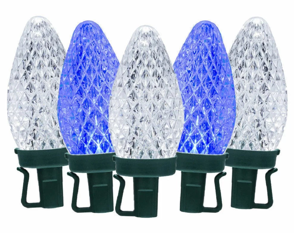 Color Choice 50  Dual Color -9 Lights Multi Function 32.6 ft Blue/Cool White