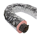 Master Flow 16 in. x 25 ft. Insulated Flexible Duct  Silver Jacket