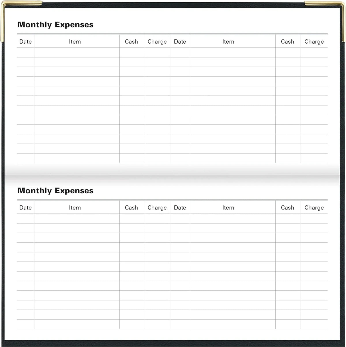 Of London 12S Daily Planner, Day Per Page, Classic Slim Month Per Page, 13 Months Jan 2023 - Jan 2024, Landscape Diary 2023 6 5/8" 3 1/4" (Black)