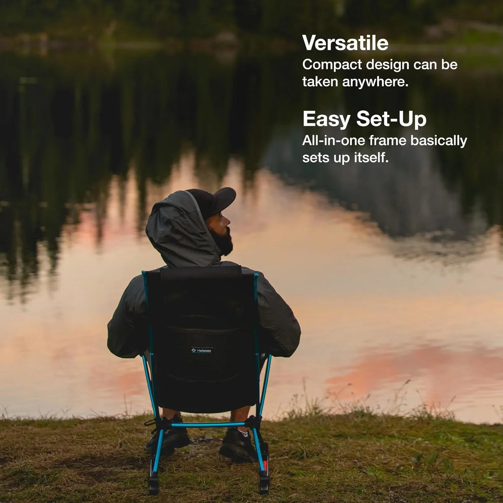 Chair Two Ultralight, High-Back, Collapsible Camping Chair, Rainbow Bandana, with Pockets