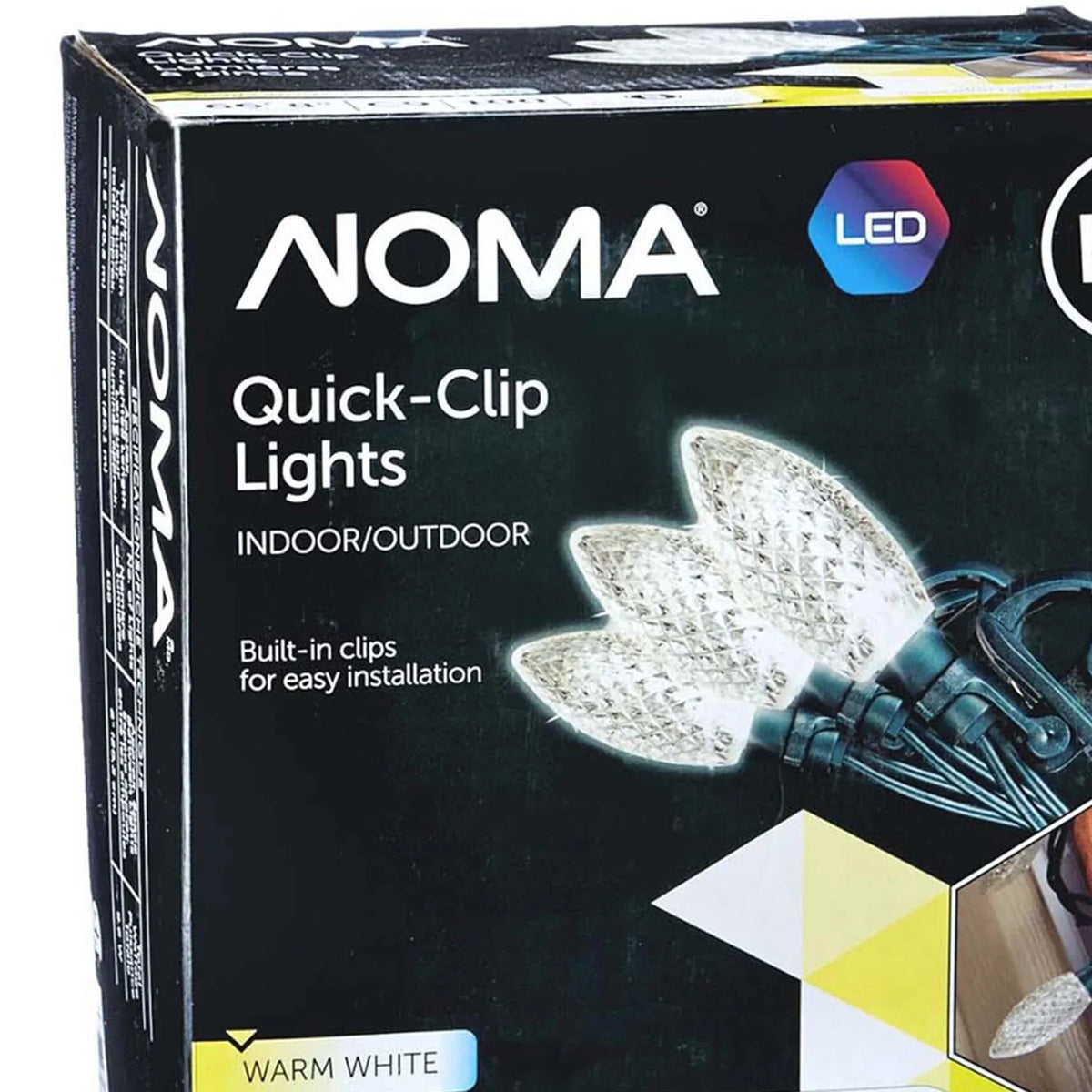 Quick Clip   100 Warm Bulbs Christmas String Lights (3 Pack)