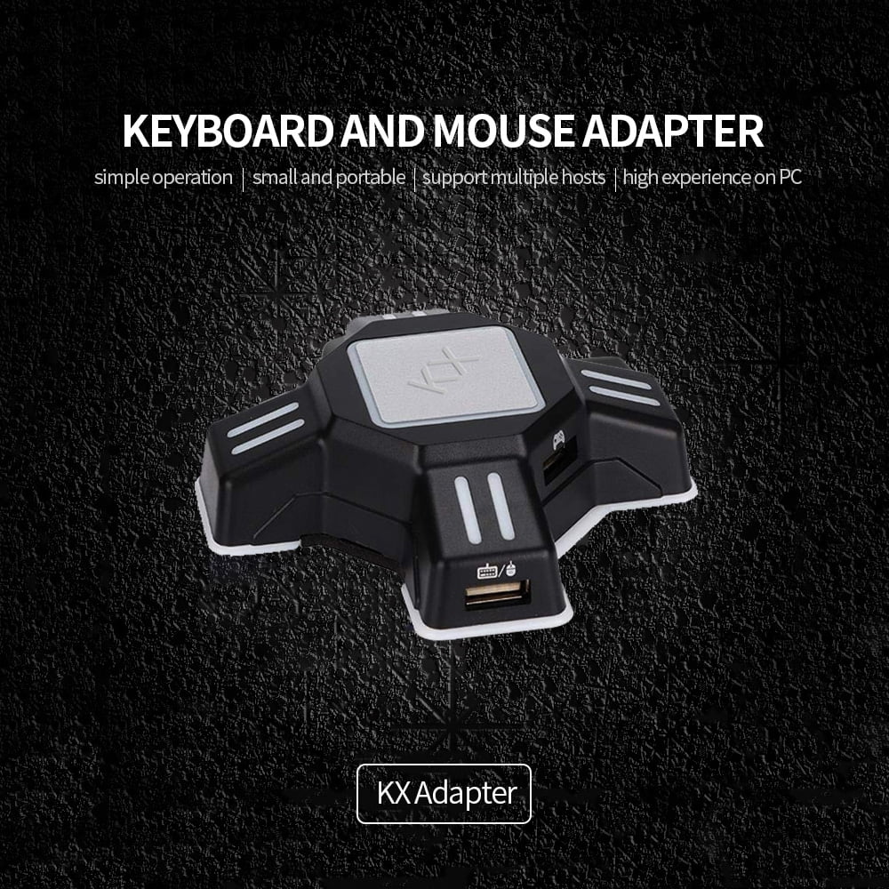 Andoer  Adapter  Mobile Gaming Keyboard and Mouse Converter Plug and Play Replacement for  Switch/Xbox One/ /  Black
