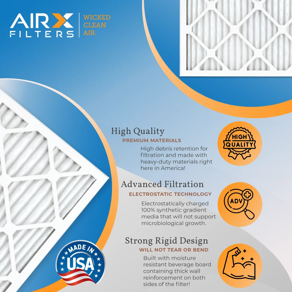 12x20x1 Air Filter  11 Rating, 12 Pack of Furnace Filters Comparable to  1000,  1200 &  7 - Made in  by     .