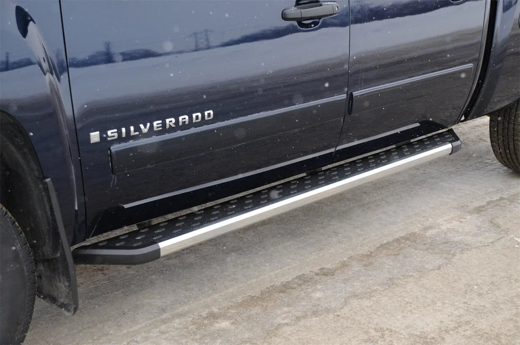 Dee Zee  NXt Running Board, Black w/Chrome Trim, 6" Step Area