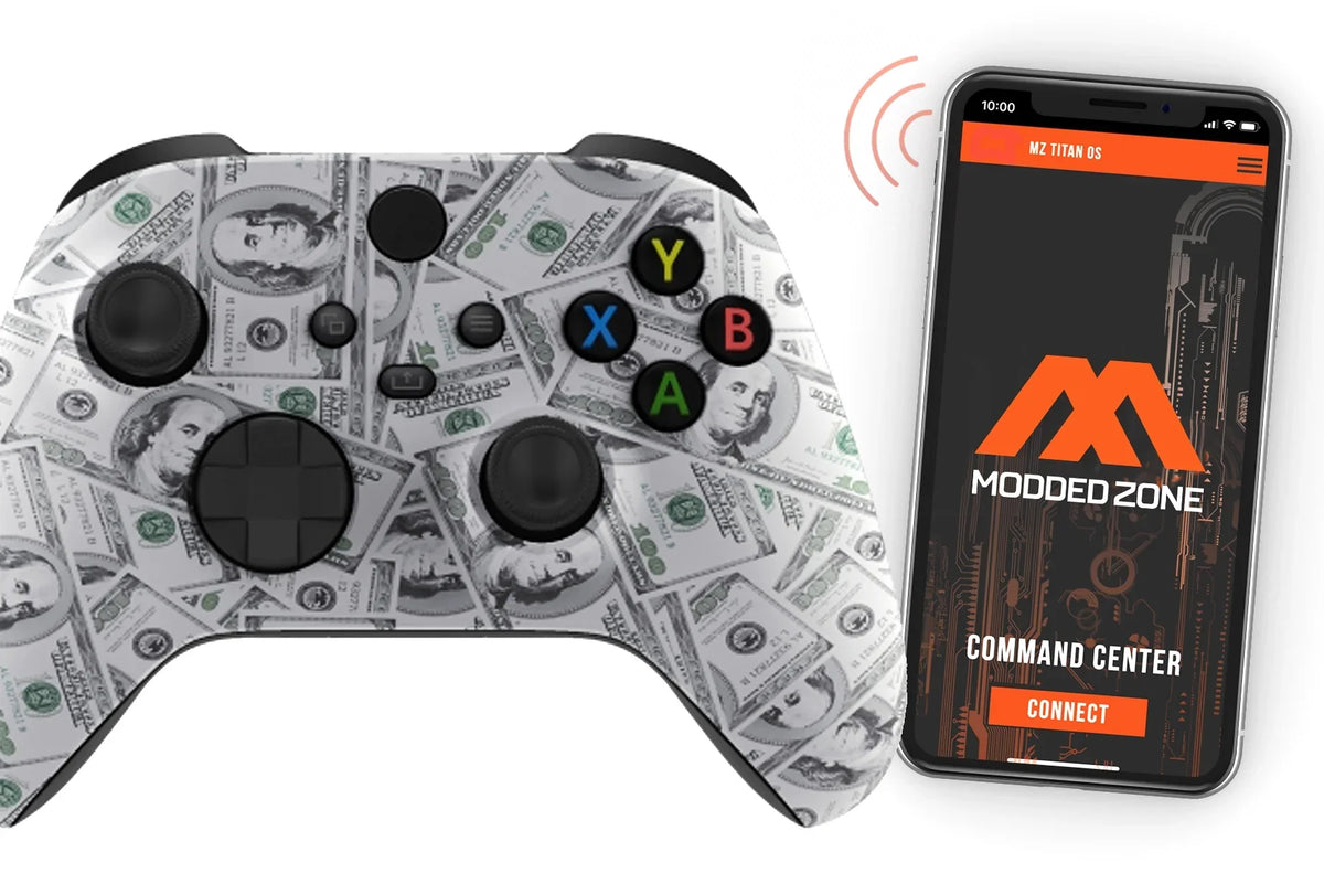 "Benjamins 100$" Xbox One   Custom Rapid Fire Modded Controller. mods.  Warzone