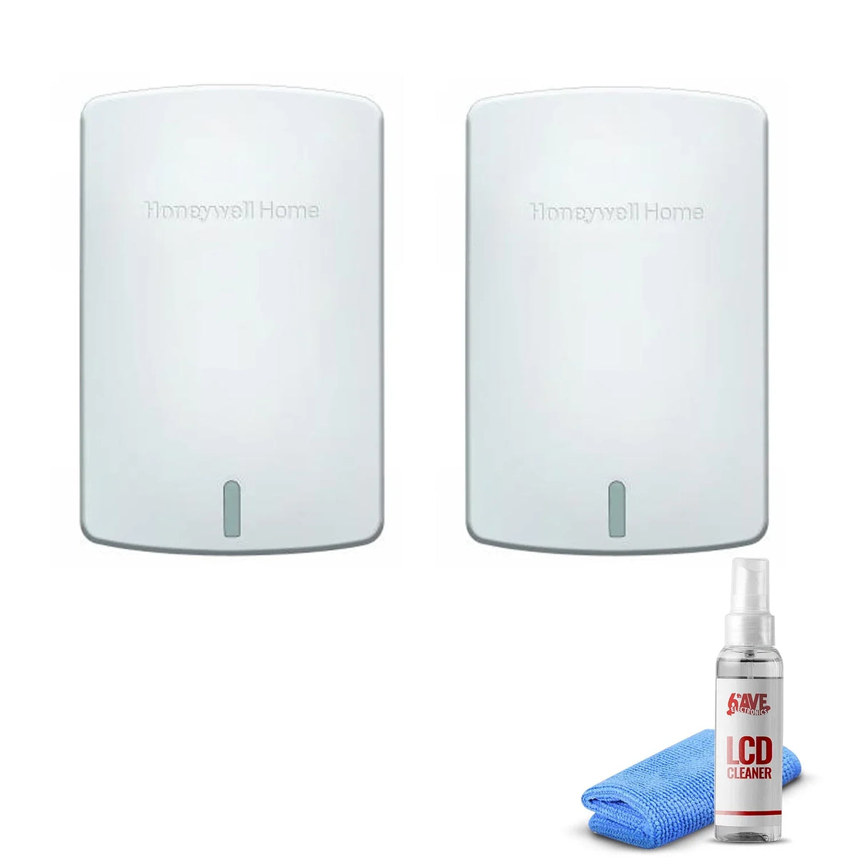 2-Pack Honeywell Wireless Indoor Sensor for Prestige and Red Link Thermostats - Artic White (/) +  Cleaner