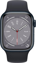Restored Apple Watch Gen 8 Series 8 Cell 41mm Midnight Aluminum Midnight Sport Band / (Refurbished)